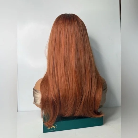 COPPER - AUBURN 20 In Wig with Bangs - Realistic Look - Picture 9 of 9